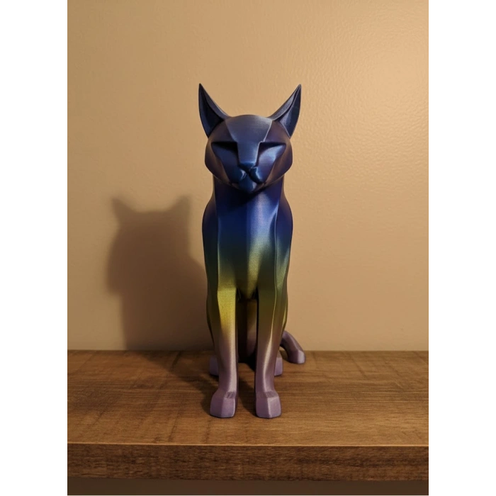 Koyu Rainbow Kedi Biblo Modern Salon Ve Raf Dekoru