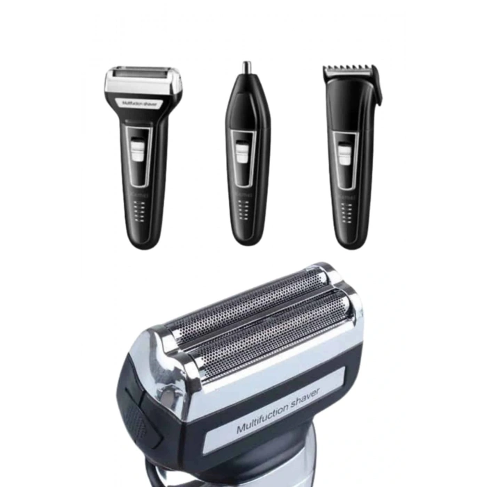 Kulak Burun Kıl Kesme Ense Yanak Tıraş Seti 3 Başlıklı Profesyonel