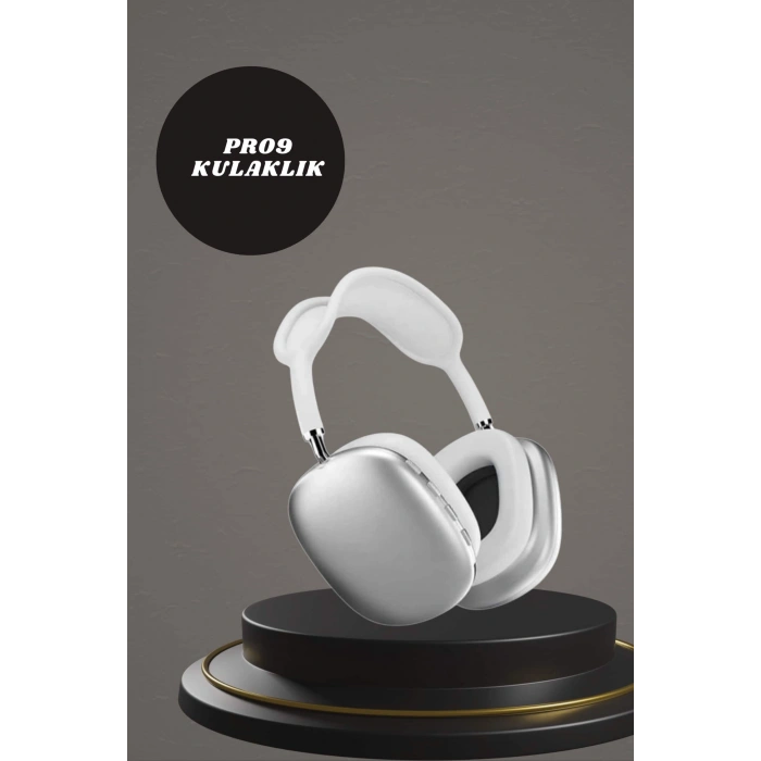 Kulak Üstü P9 Kablosuz Bluetooth Kulaklık ve 7 Kordonlu Akıllı Saat