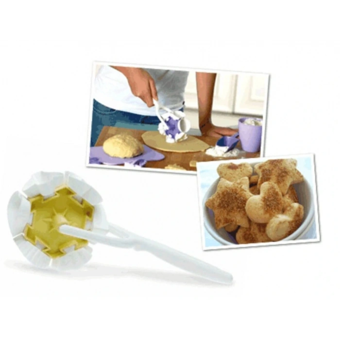 Kurabiye Ruleti - Çiçek - Kalp - Üçgen - Muffin Şekillerinde Kurabiye Şekillendirici