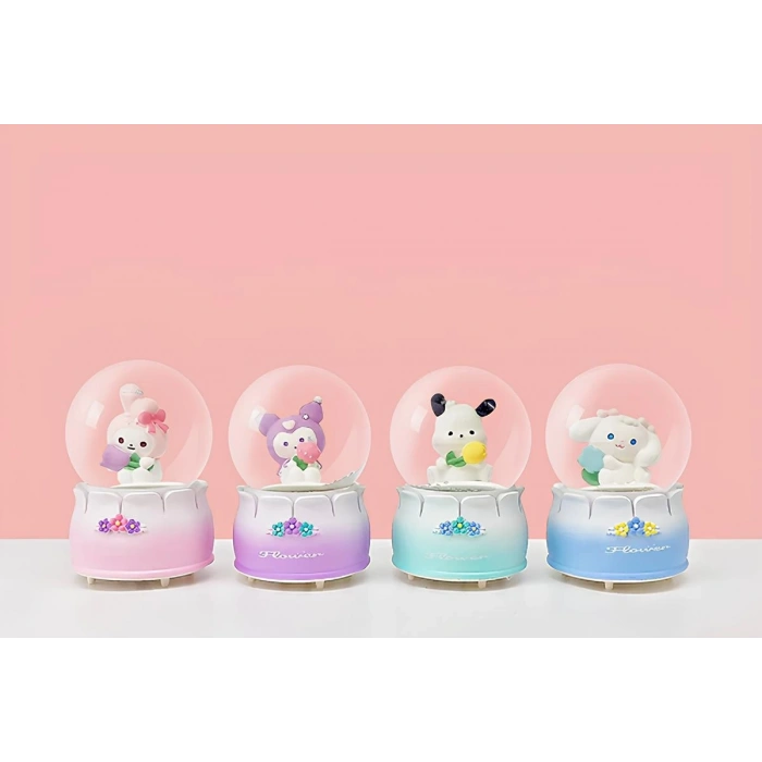 Kuromi Işıklı Kar Küresi 7 Cm Alk3397