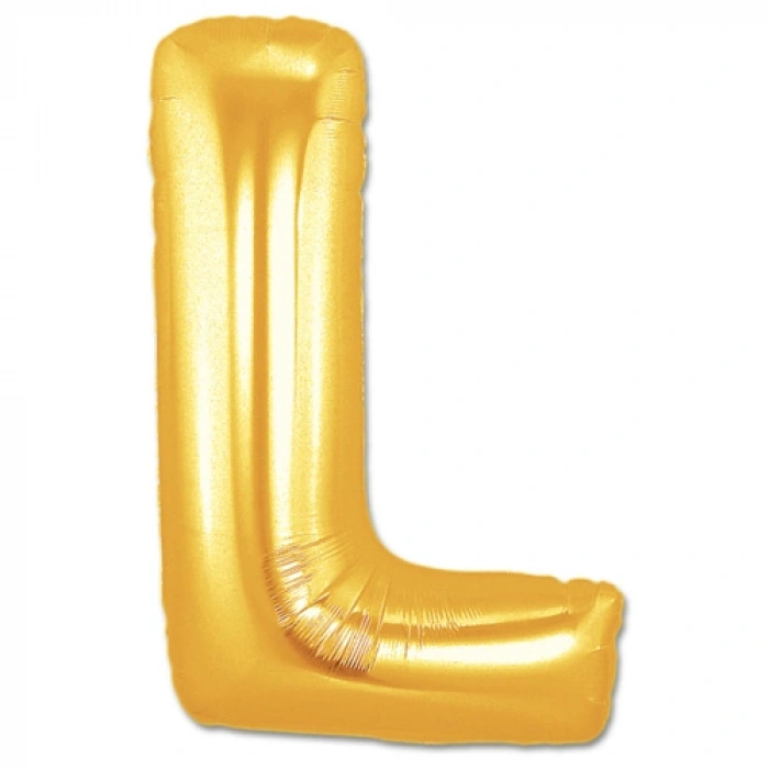 L Harf Folyo Balon Altın Renk  40 inç (5324)