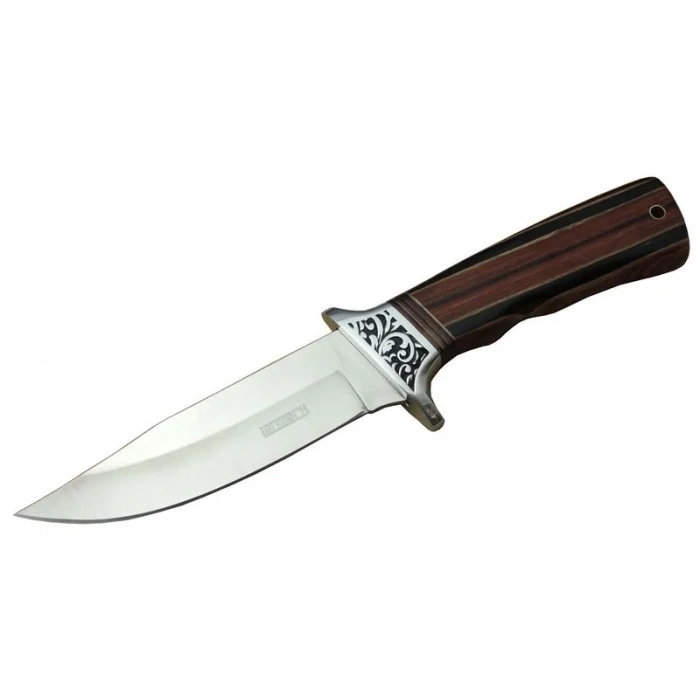 Lanmark A058-1 Kamp Bıçağı 26,5 Cm - Ahşap Sap, Kılıflı