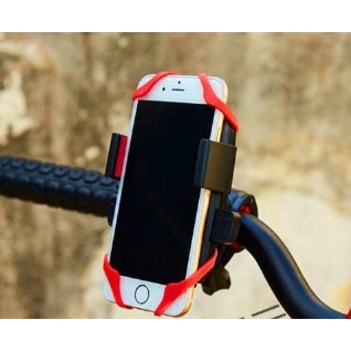 Lastik Destekli Standlı Bisiklet Telefon Tutucu (5324)