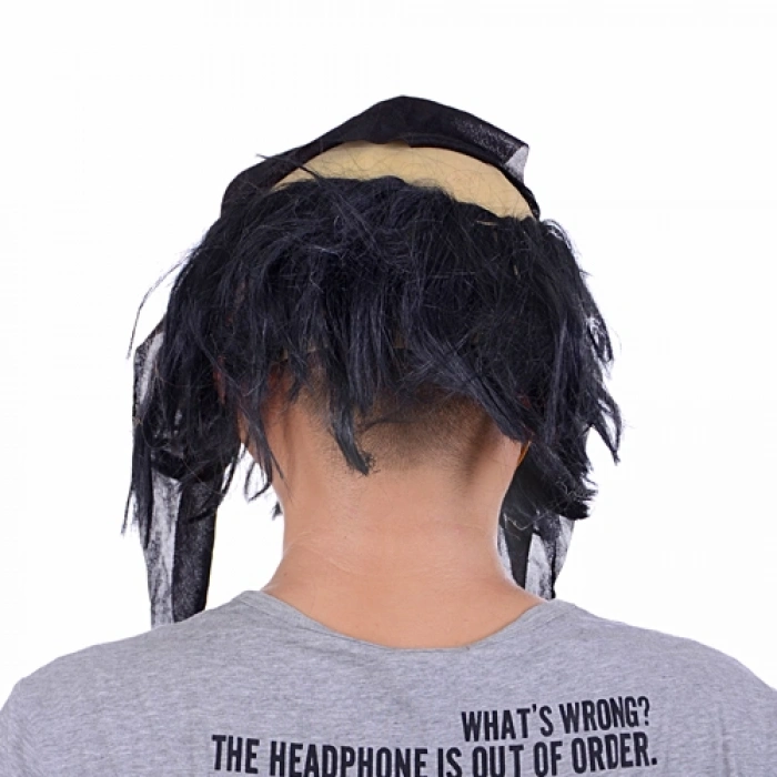 Lateks Saçlı Sakallı Korsan Maskesi (5324)