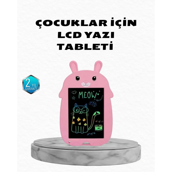 Lcd Yazı Tableti 12 İnç Tek Tuşla Silme Kilitli Çocuk Eğitim Çizim Tableti