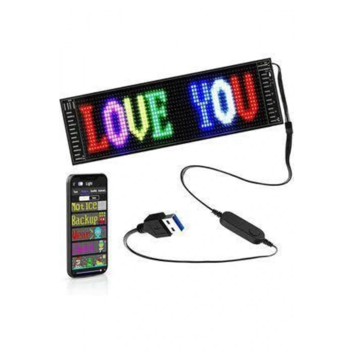 Led Ekran Matrix Panel En Büyük Boy 16x96 Araba Yazısı