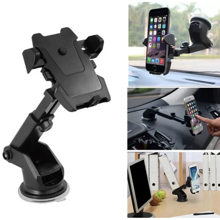 Long Neck One Touch Car Mount Araç İçi Telefonu Tutucu (5324)