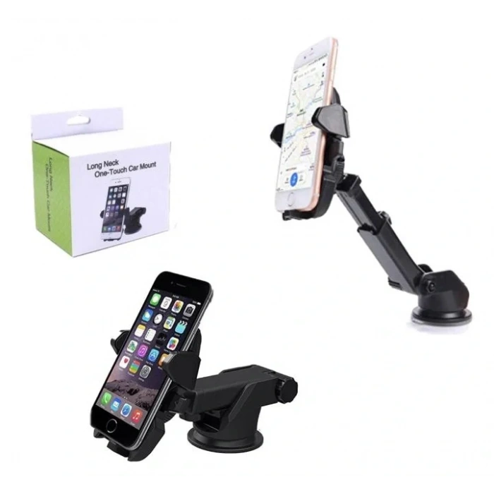 Long Neck One Touch Car Mount Araç İçi Telefonu Tutucu (5324)