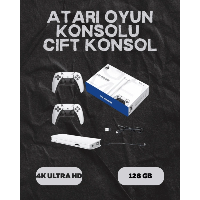 M15 Retro Konsol – 20.000 Oyunlu, Çift Gamepadli, 4K HDMI