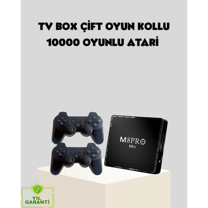 M8Pro Mini 2 10K Android TV Box – Oyun Konsolu ve Akıllı Medya Merkezi