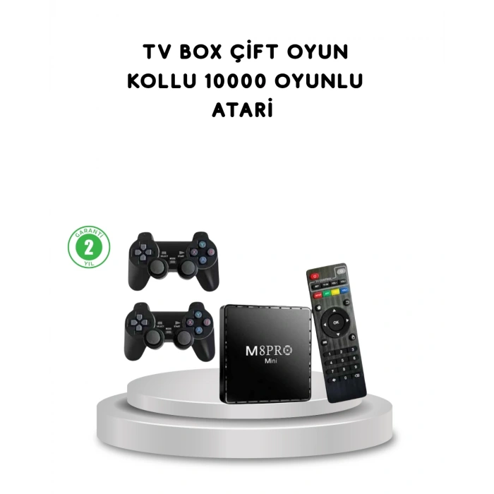M8Pro Mini 2 Android 12 64 GB TV Box – 10K Ultra HD Görüntü & Oyun Keyfi