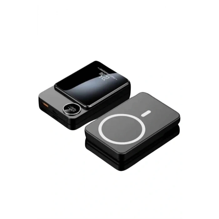 Magsafe Powerbank 10.000 mAh 22.5 Watt Hızlı Şarj Göstergeli Kablosuz Taşınabilir Şarj