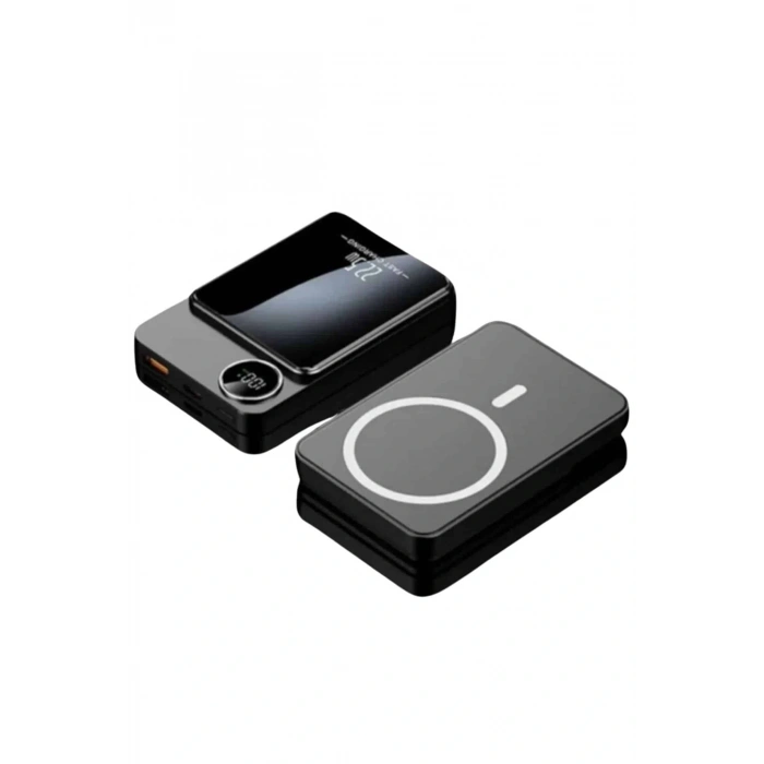 Magsafe Powerbank 10.000 Mah 22.5 Watt Hızlı Şarj Göstergeli Kablosuz Taşınabilir Şarj