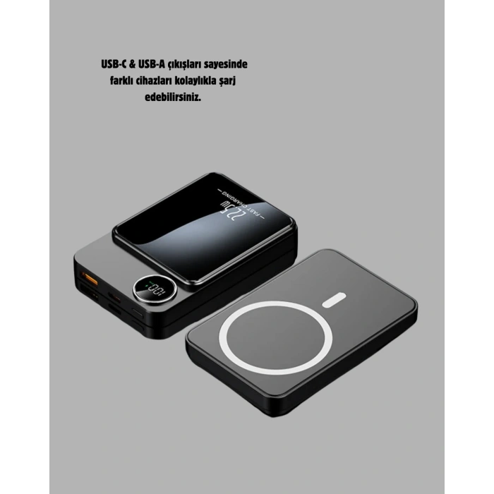 Magsafe Uyumlu Powerbank 20w Pd 15w
