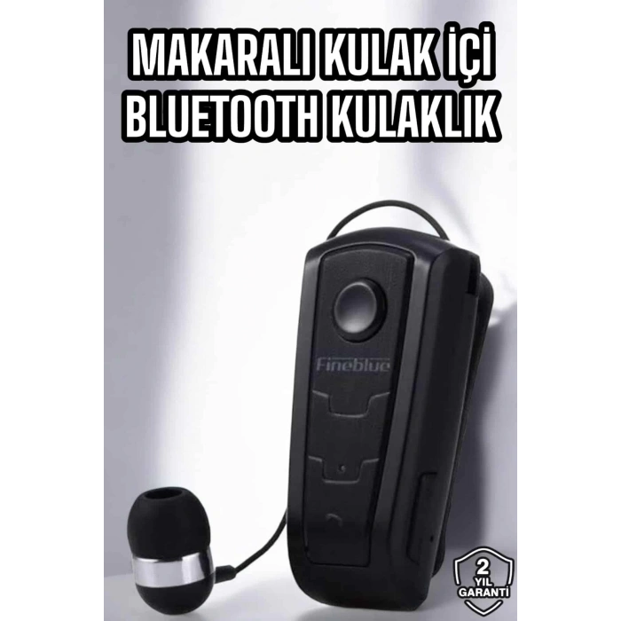Makaralı Bluetooth Kulaklık Çağrı Cevaplama Kablolu Uzun Pil Ömrü