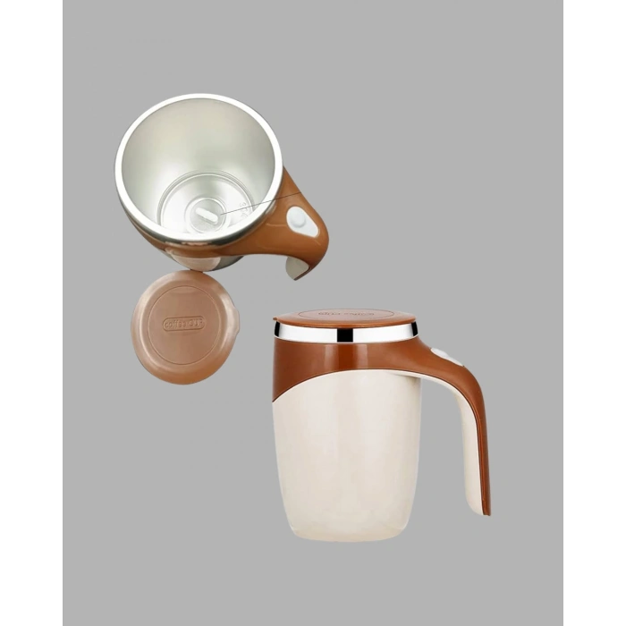 Manyetik Karıştırıcı Kupa Usb Şarjlı Otomatik Karıştırma Çift Katmanlı