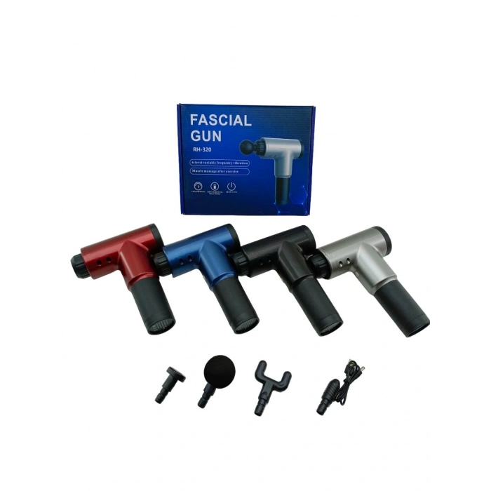 MASAJ TABANCASI ALETİ  4PCS BAŞLIK   6 KADEME HIZ SEVİYESİ   USB ŞARJLI (5324)