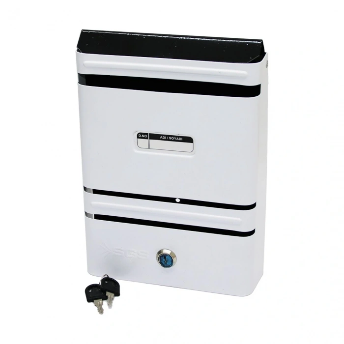 METAL BEYAZ POSTA KUTUSU (5324)