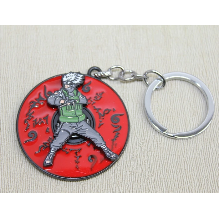 Metal Dönen Anime Figür Anahtarlık
