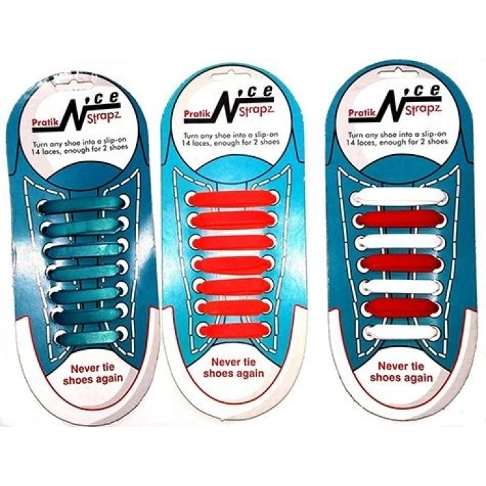 Mevcutli Silikon Ayakkabı Bağcıkları