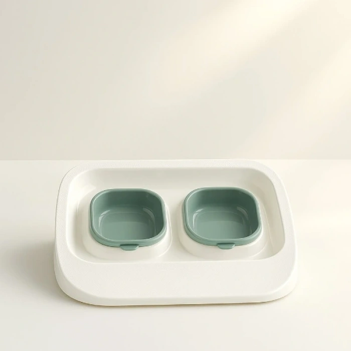 Mikopet Yeşil 2si 1 Arada Mama Ve Su Kabı