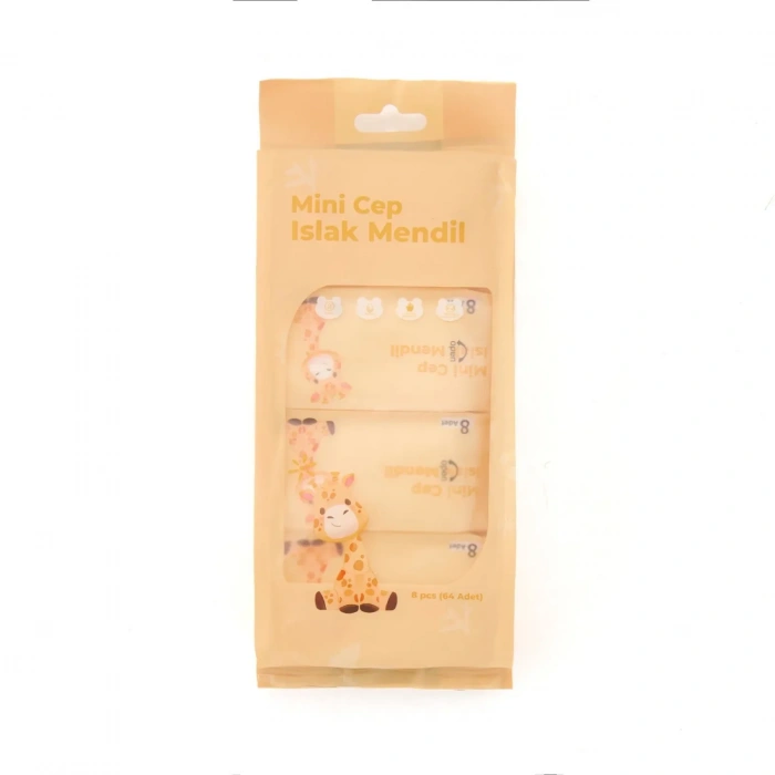 Mini Cep Islak Mendil Günlük Pratik 8'li Paket (5324)