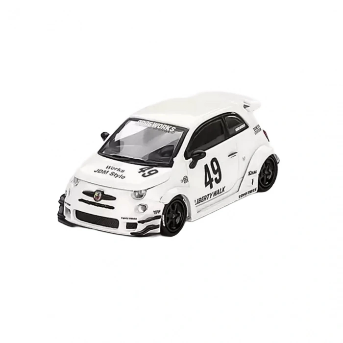 Mini GT 1/64 LB-WORKS x Abas Works ABARTH 595 Gara White - Blister Paket