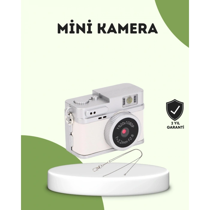 Mini HD Dijital Kamera 1080P Kordonlu Taşınabilir Retro Model