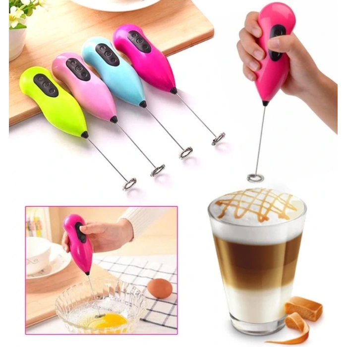 Mini Pilli Karıştırıcı ve Köpürtücü El Mikseri (5324)