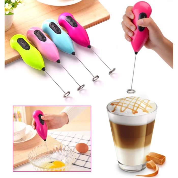 Mini Pilli Karıştırıcı ve Köpürtücü El Mikseri (5324)