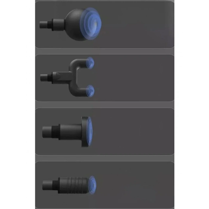 Mini Profesyonel Şarjlı Masaj Aleti 4 Başlıklı KH-800 (5324)