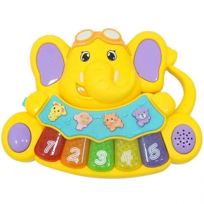 Minibo Sesli ve Işıklı Piyanolu Fil