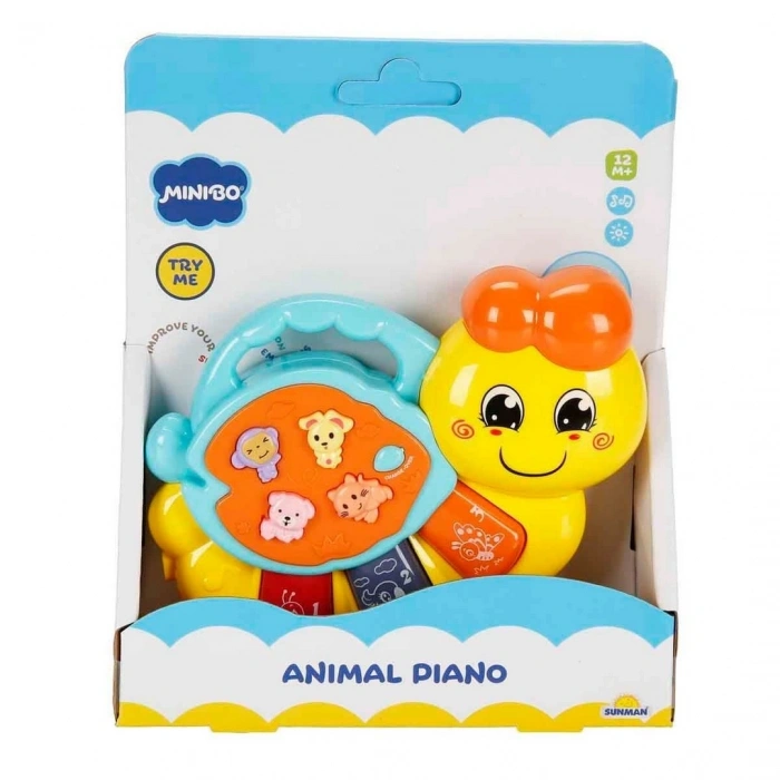 Minibo Sesli ve Işıklı Piyanolu Tırtıl