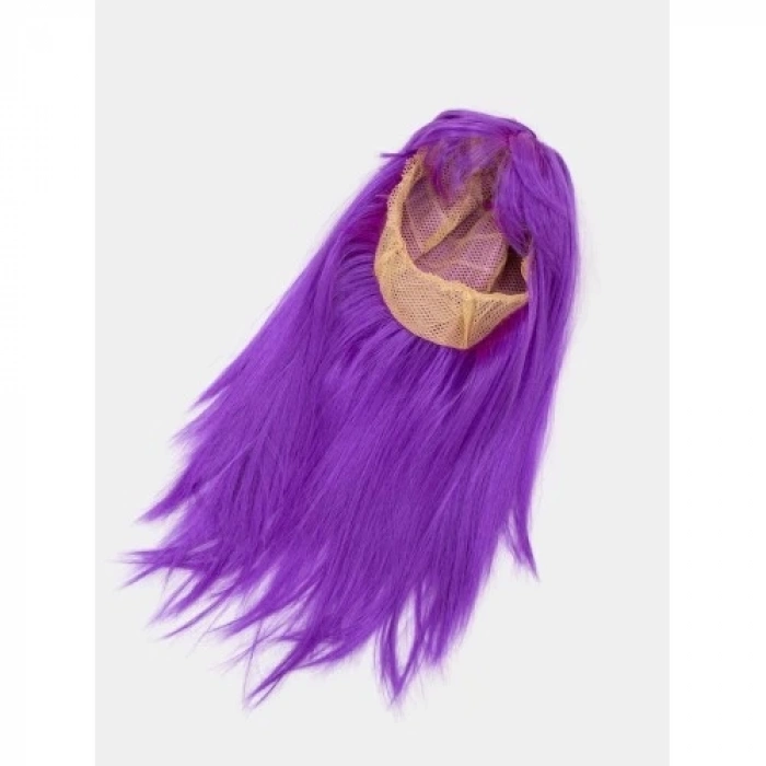 Mor Renk Düz Kesim Peruk