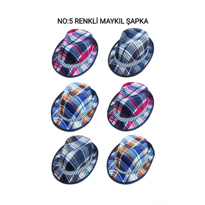 NO-5 RENKLİ MAYKIL ŞAPKA (5324)
