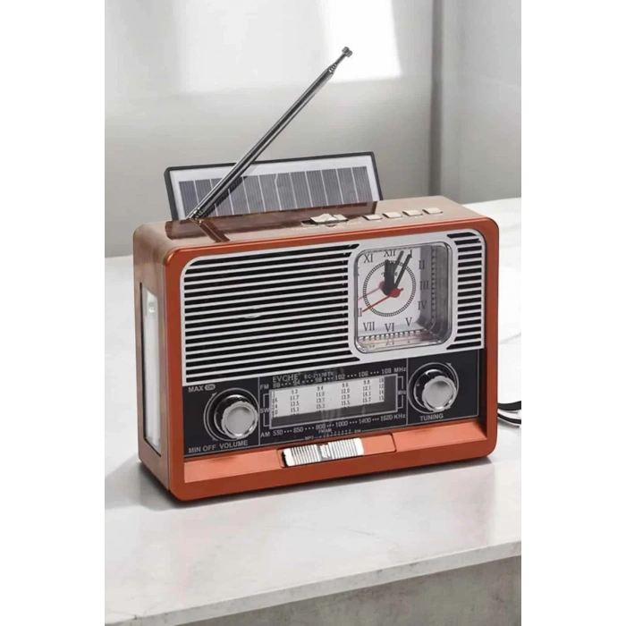 Nostaljik Görünümlü Usb Girişli Bluetooth Bağlantılı Radyo