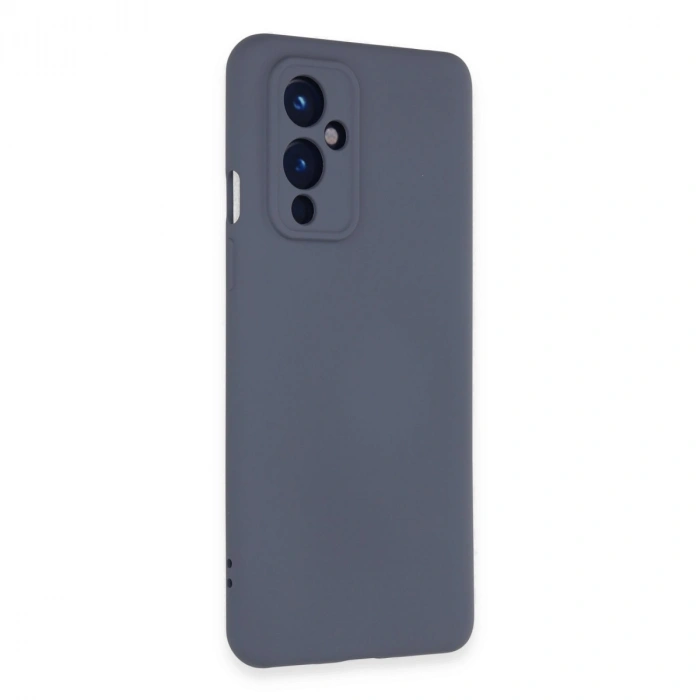 One Plus 9 Kılıf Nano İçi Kadife Silikon - Gri