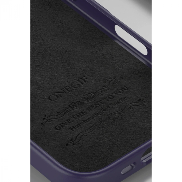 Onegif Apple İphone 16 Pro Max Bright Simli Kapak - Derin Mor