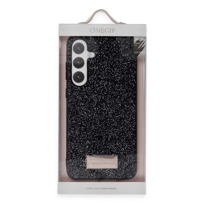 Onegif Samsung Galaxy A25 5g Bright Simli Kapak - Pembe