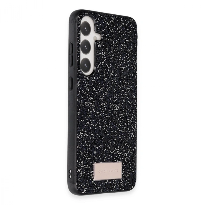 Onegif Samsung Galaxy A55 5g Bright Simli Kapak - Siyah