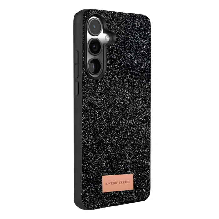 Onegif Samsung Galaxy A57 5g Bright Simli Kapak - Siyah