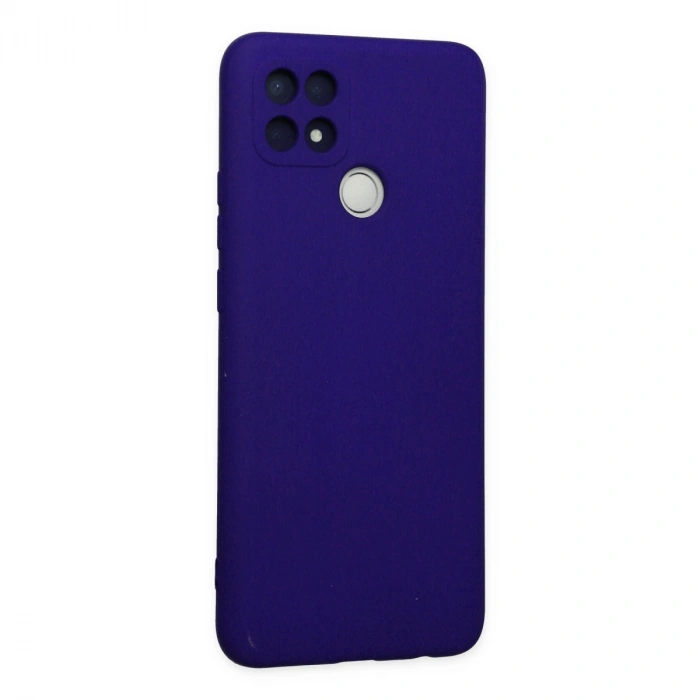 Oppo A15 Kılıf Nano İçi Kadife Silikon - Mor