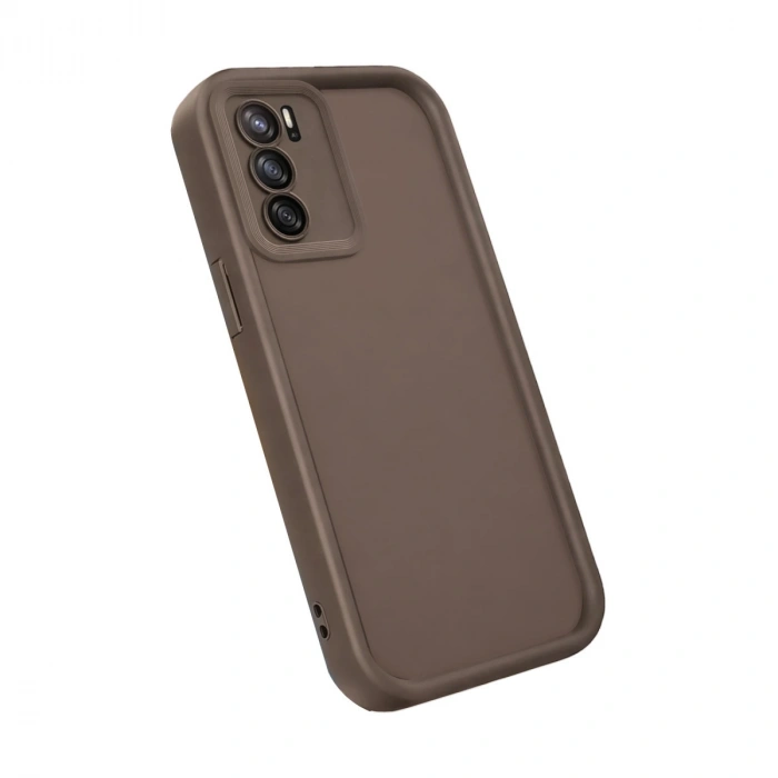 Oppo A16 Kılıf Viera Silikon - Kahverengi
