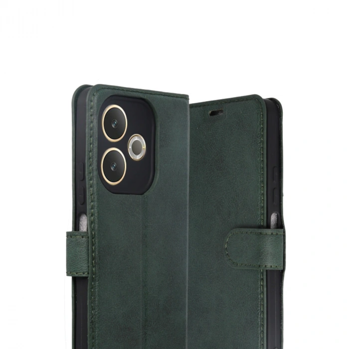 Oppo A5 Pro 4g Trend S Plus Kapaklı Kılıf - Yeşil