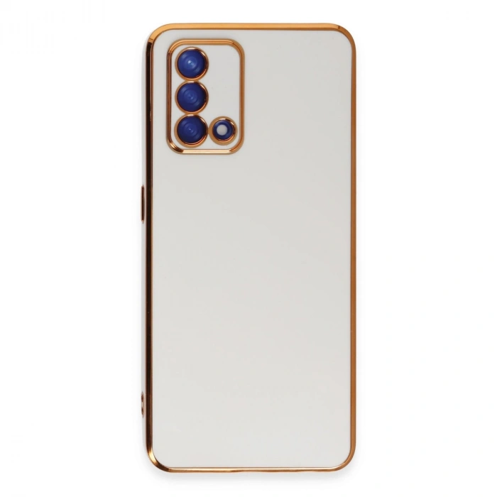 Oppo A74 4g Kılıf Volet Silikon - Beyaz