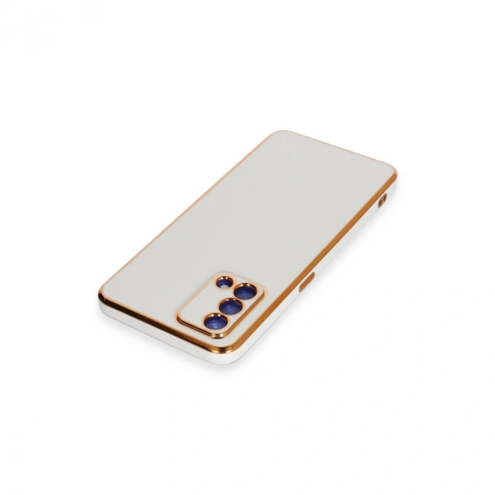 Oppo A74 4g Kılıf Volet Silikon - Beyaz
