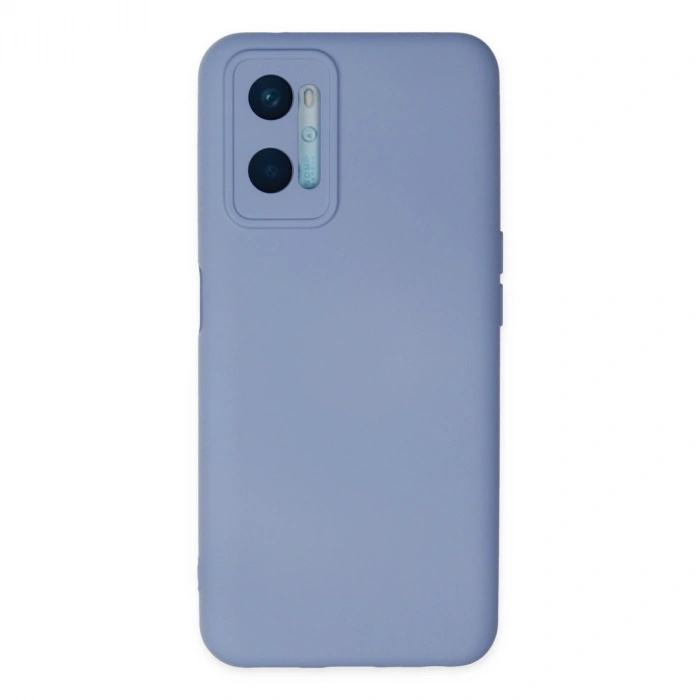 Oppo A96 Kılıf Nano İçi Kadife Silikon - Lila