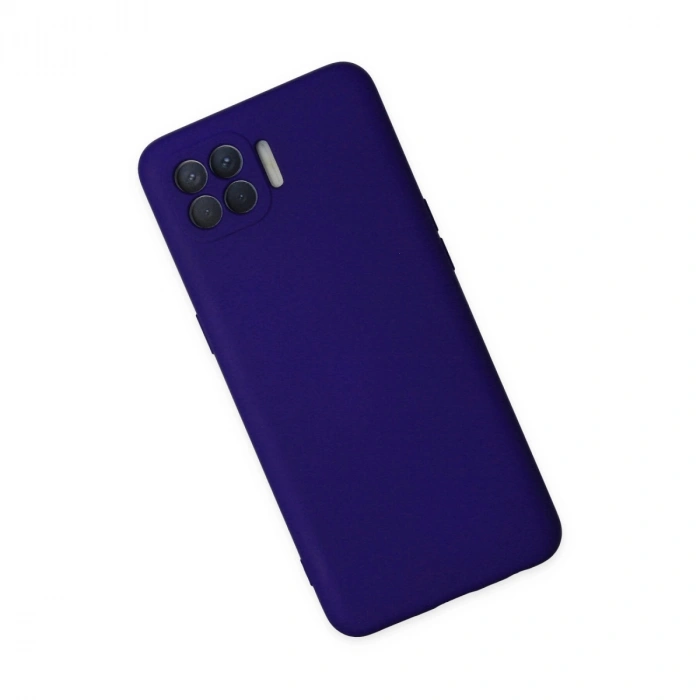 Oppo Reno 4 Lite Kılıf Nano İçi Kadife Silikon - Mor