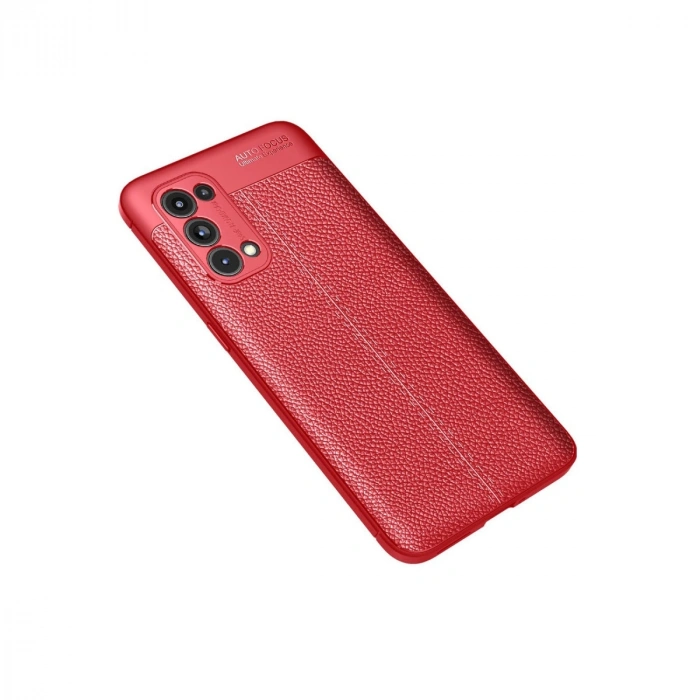 Oppo Reno 5 Pro Kılıf Auto Focus Kapak - Kırmızı